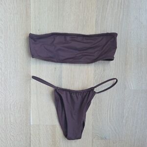 Skims Chocolate Brown Bikini